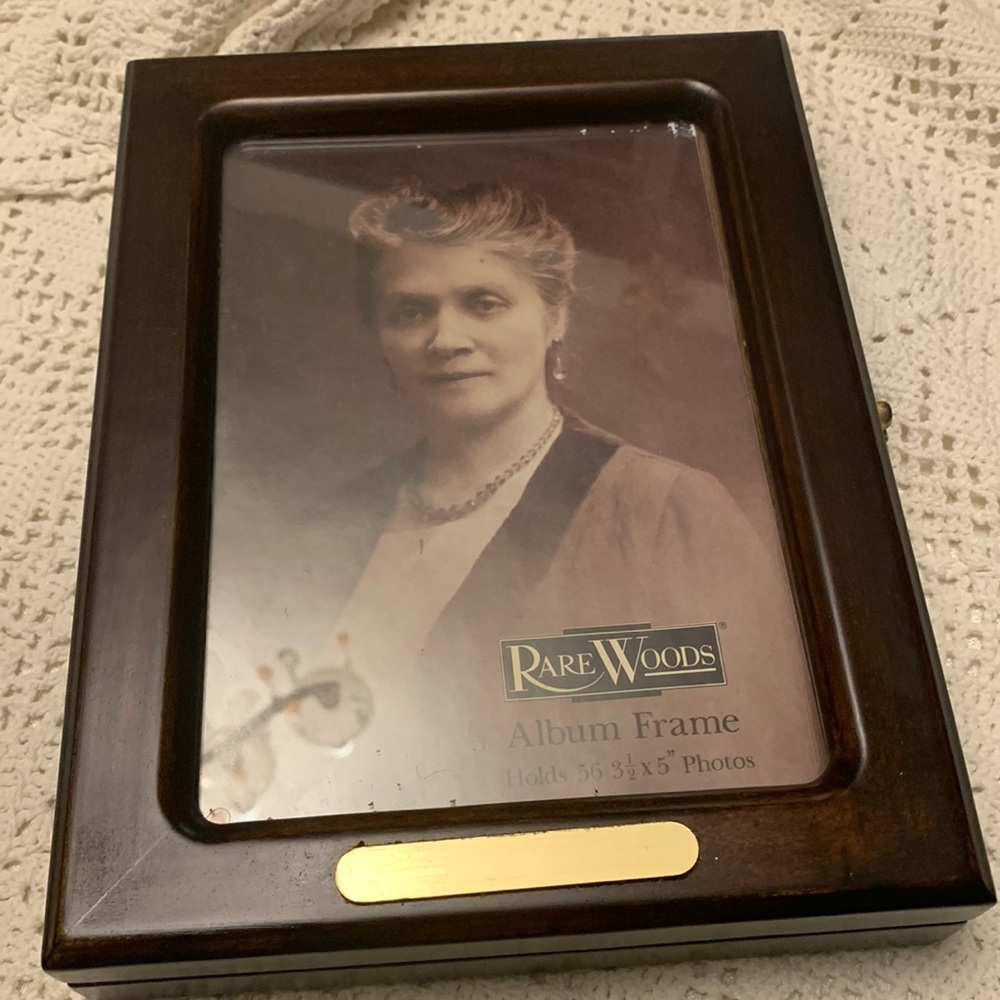 Rare Woods Solid Walnut Photo Box